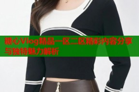 糖心Vlog精品一区二区精彩内容分享与独特魅力解析