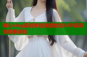 糖心vlog酱视频倍速播放加AI字幕高效观看体验