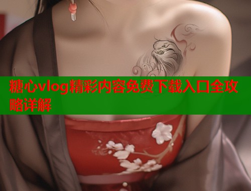 糖心vlog精彩内容免费下载入口全攻略详解  第1张