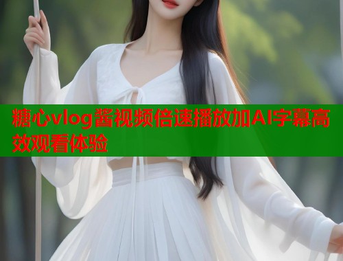 糖心vlog酱视频倍速播放加AI字幕高效观看体验  第1张